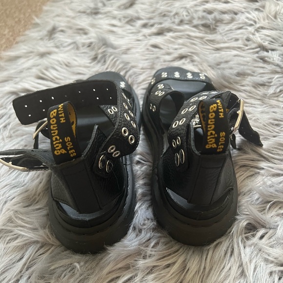 Dr. Martens Black Sandals with Silver Accents - Picture 5 of 6